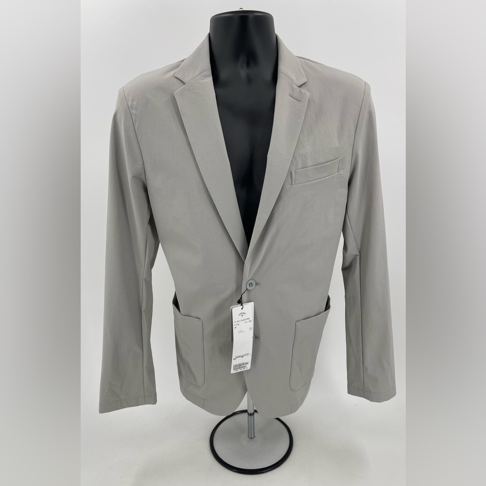 Callaway Grey Nylon Sport Coat Men’s Size L Made‎ In Japan Import Exclusive NWT